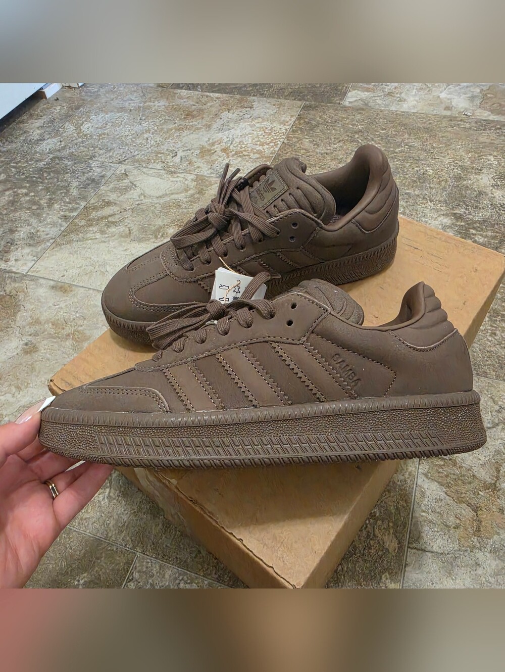 Adidas Originals Samba XLG "Triple Brown" - Women's 8.5 / Men's 7.5 - NWOB - Picture 1 of 8